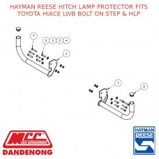 HAYMAN REESE HITCH LAMP PROTECTOR FITS TOYOTA HIACE LWB BOLT ON STEP & HLP